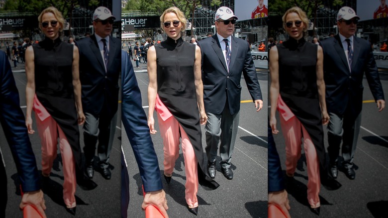 Princess Charlene on stage in Monaco in 2019