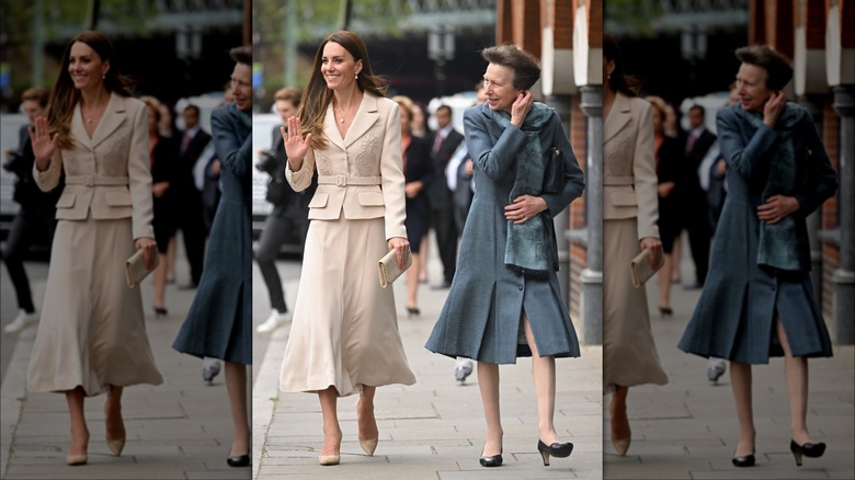 Kate Middleton and Princess Anne