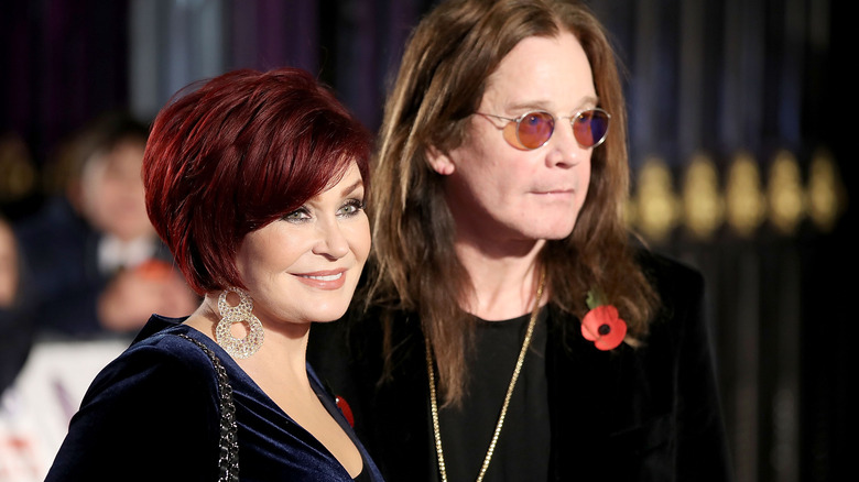 Sharon and Ozzy Osbourne posing together