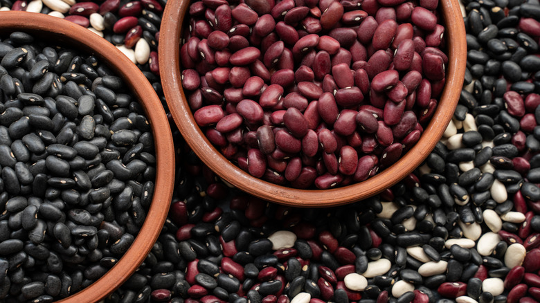 Beans in bowls