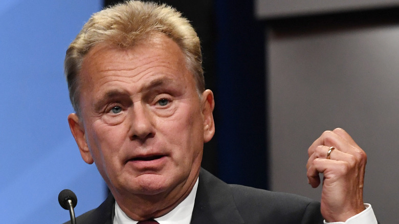 Pat Sajak giving a speech