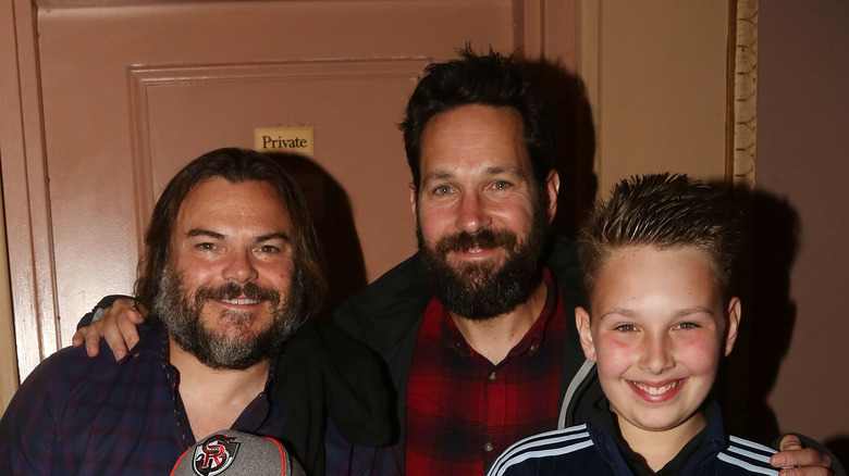 Jack and Paul Rudd posing with Jack Black