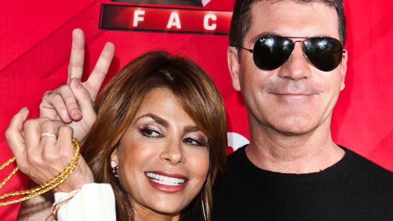 Simon Cowell and Paula Abdul together