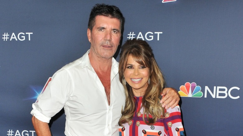 Simon Cowell and Paula Abdul together