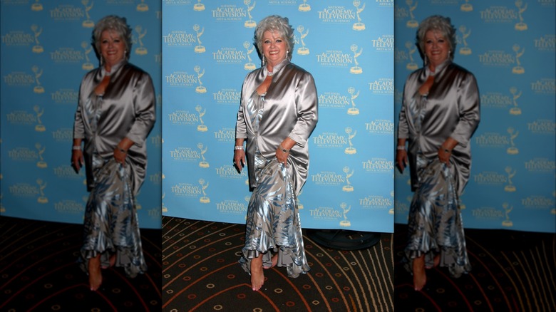 Paula Deen posing at the Emmys