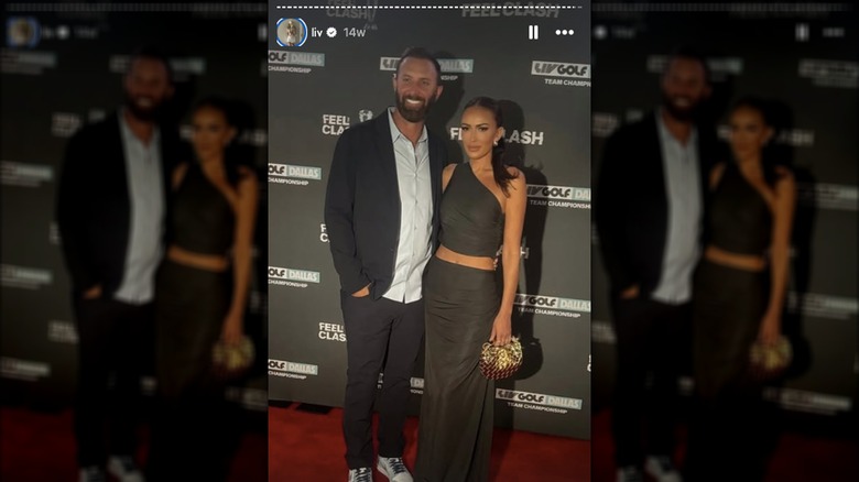 Gretzky and her husband on the red carpet