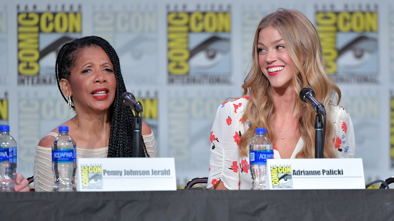 Penny Johnson Jerald and Adrianne Palicki attending Comic Con