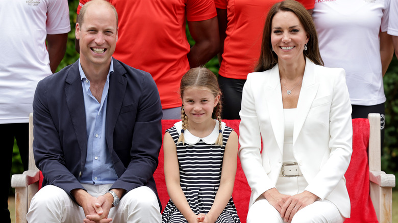 Prince William, Catherine Middleton and Princess Charlotte