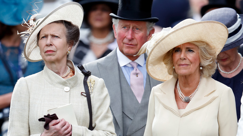 Princess Anne, King Charles III, and Queen Camilla