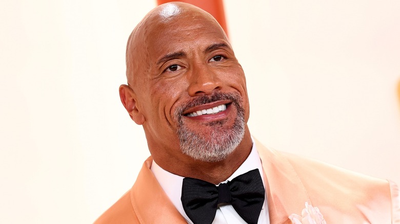 Dwayne Johnson smiling