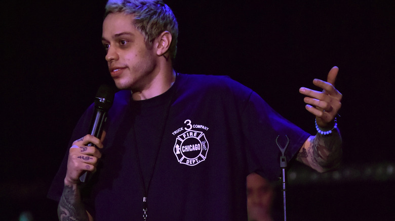 Pete Davidson performing