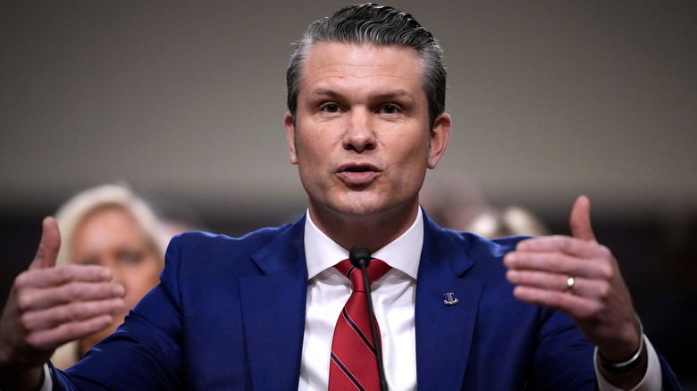 Pete Hegseth at his Senate confirmation hearing