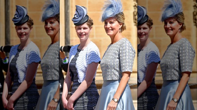 Lady Louise smiles with her mother Sophie, the Duchess of Edinburgh