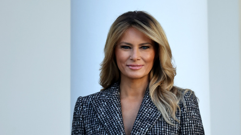 Melania Trump smiliing