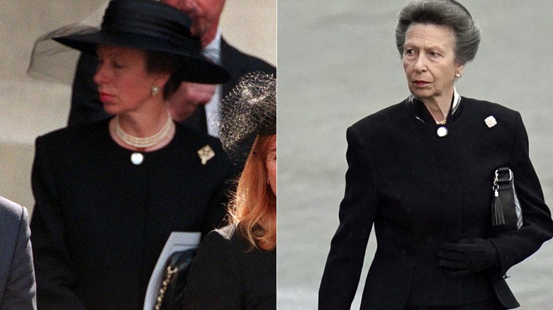 Princess Anne in black suit 