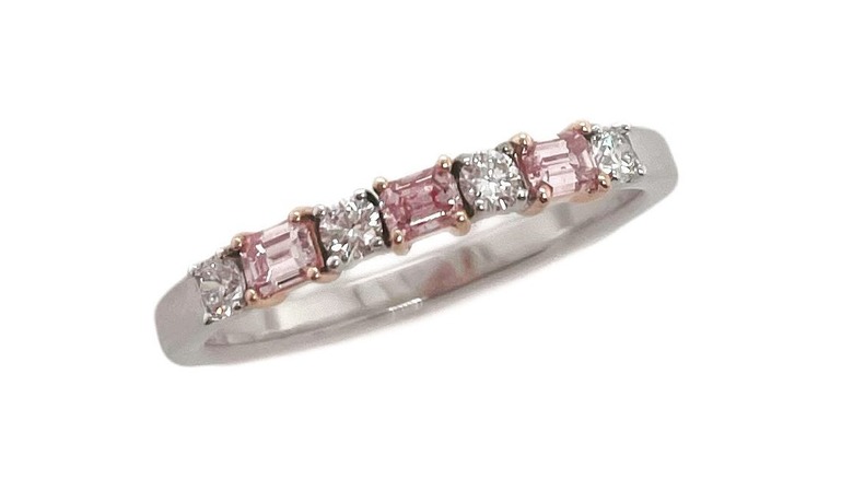 Pink diamond engagement ring 