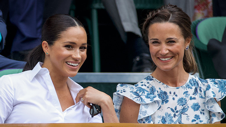 Meghan Markle with Pippa Middleton