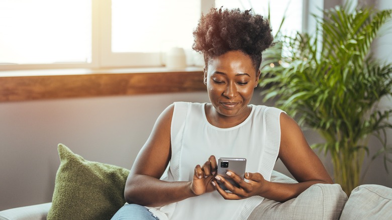 Woman on her phone