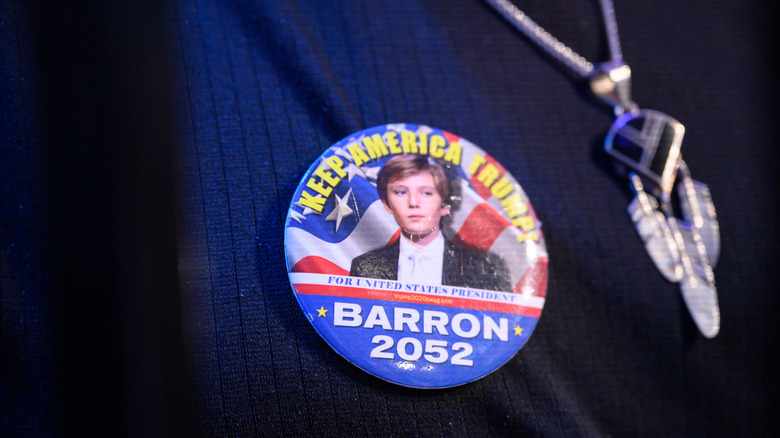 Barron Trump on campaign pin