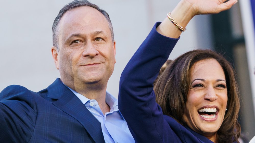 politician Kamala Harris and husband Doug Emhoff