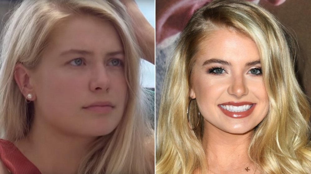 Bachelor contestant Demi Burnett with and without makeup