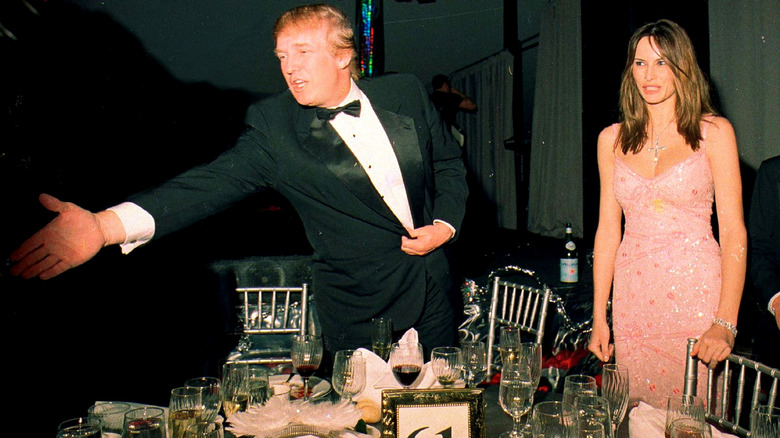 A younger Donald, Melania Trump