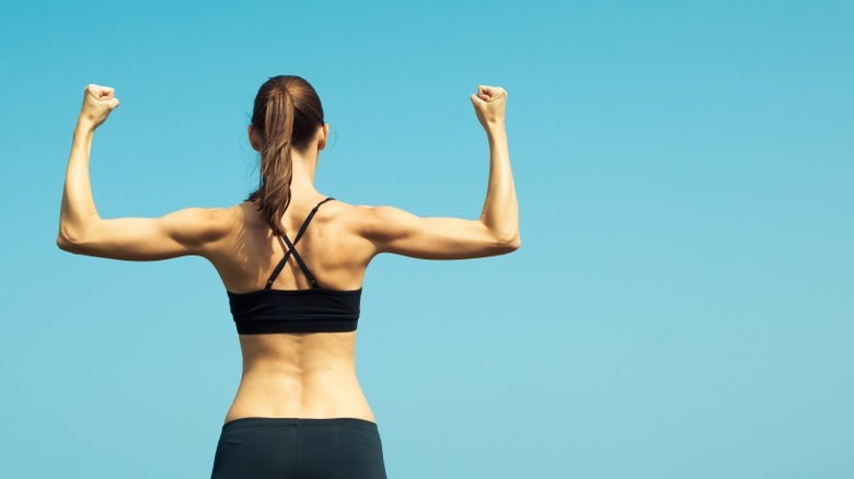 strong woman with great posture