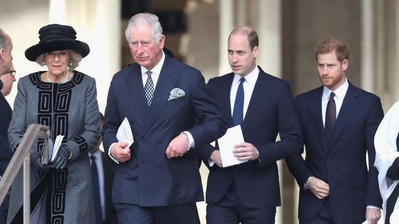 Prince Harry with his family 