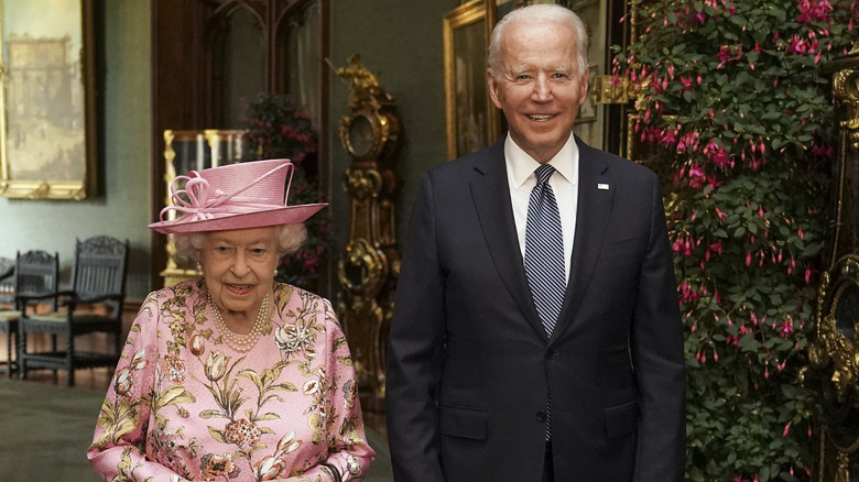 Queen Elizabeth II Joe Biden