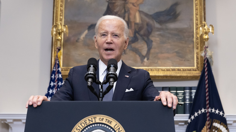 President Biden during speaking engagement