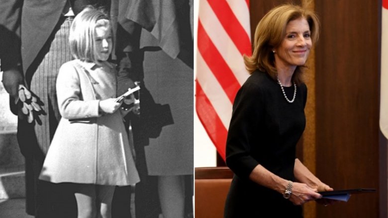 Caroline Kennedy then and now