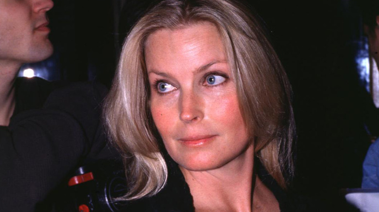 Bo Derek looking away