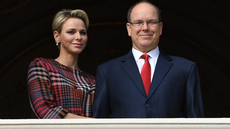 Princess Charlene, Prince Albert balcony