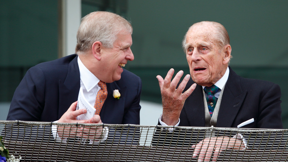 Prince Andrew and Prince Philip