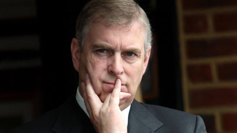 Prince Andrew frowning 