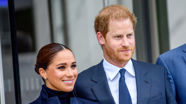 Prince Harry and Meghan Markle at an event.