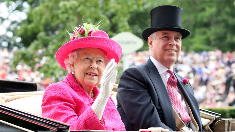 Prince Andrew and Queen Elizabeth