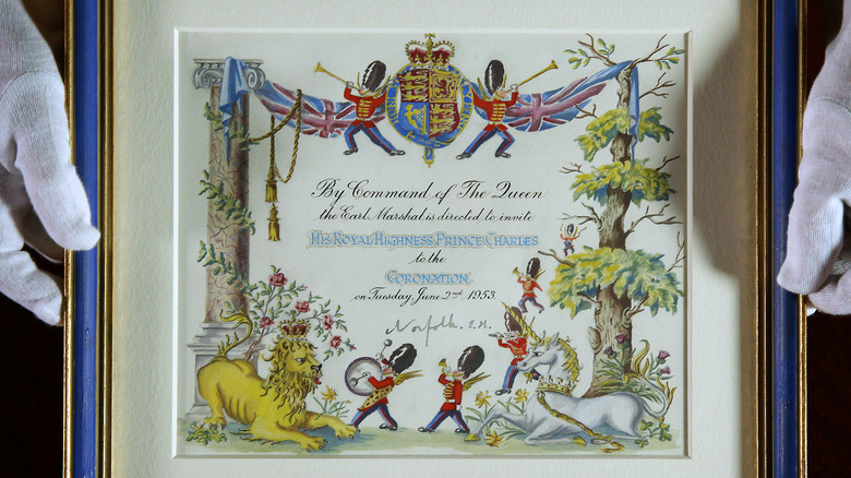 King Charles invitation to Queen Elizabeth's coronation