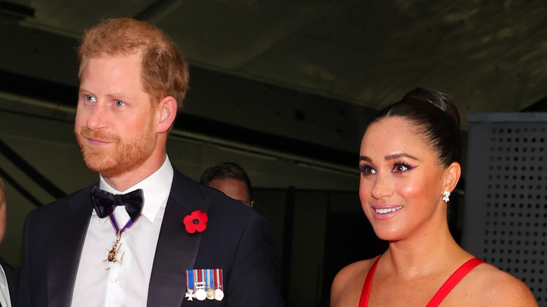 Prince Harry and Meghan Markle at event 