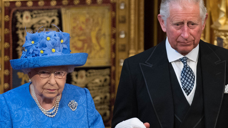 Queen Elizabeth and Prince Charles