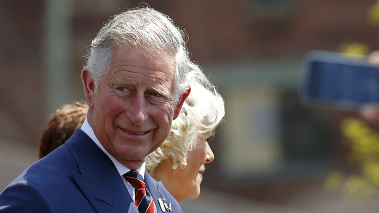 Prince Charles looking to the side 