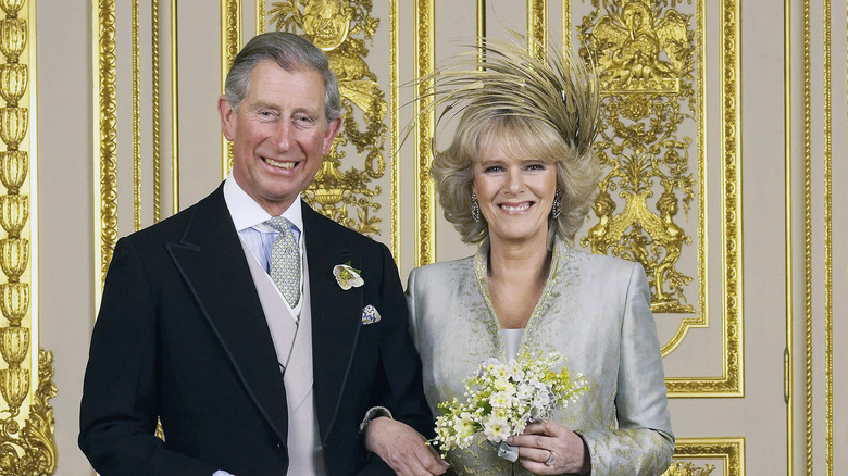 Charles and Camilla's wedding day 