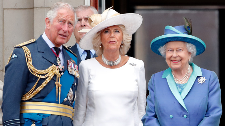 Charles, Camilla, Queen Elizabeth Buckingham Palace