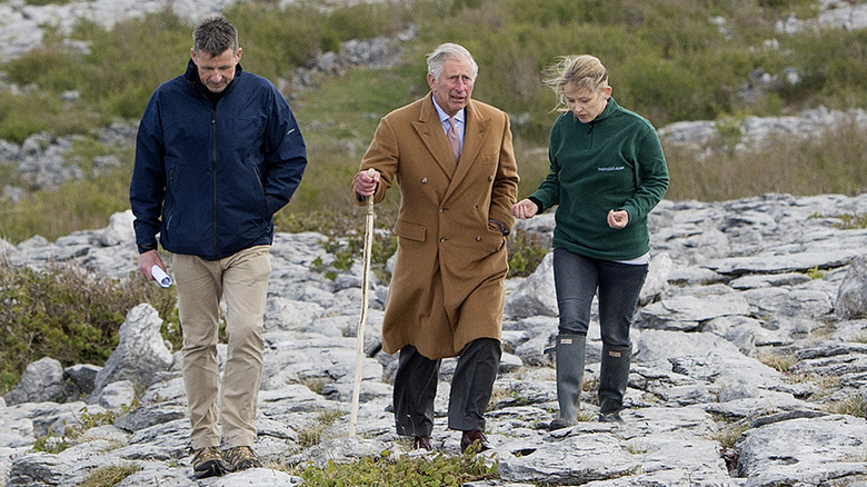 Prince Charles on nature walk in the Irish countryside