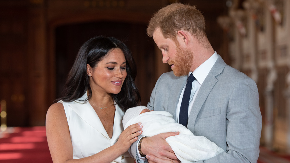 Prince Harry and Meghan Markle with baby Archie