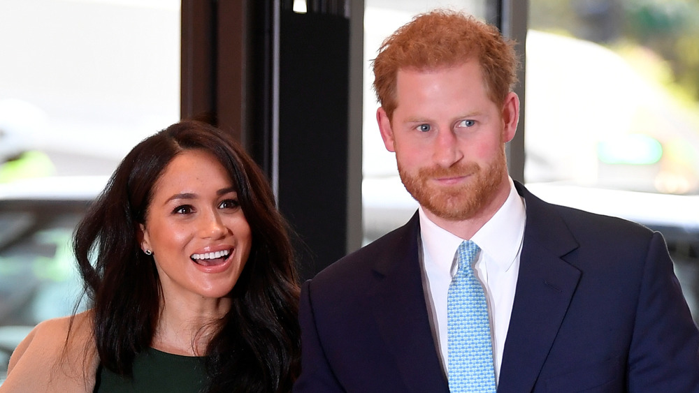 Prince Harry and Meghan Markle at an event