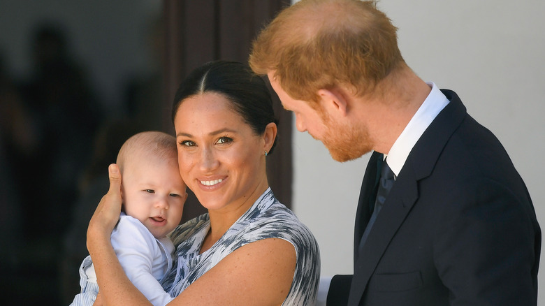 Meghan Markle and Prince Harry with Prince Archie