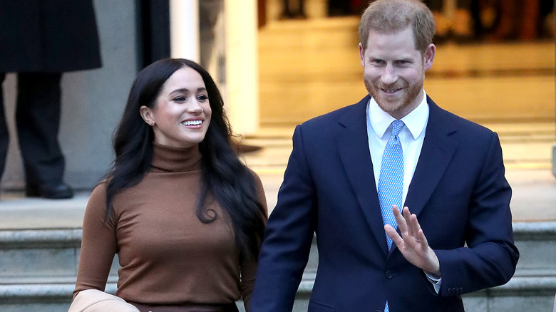 Prince Harry and Meghan Markle in 2020