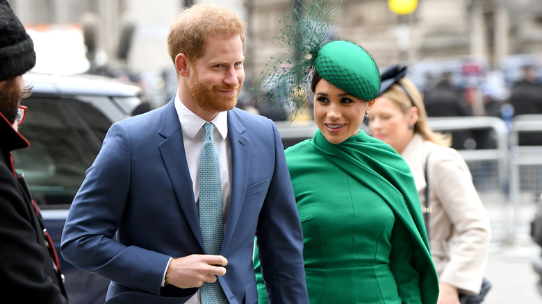 Prince Harry and Meghan Markle at Commonwealth Day Service