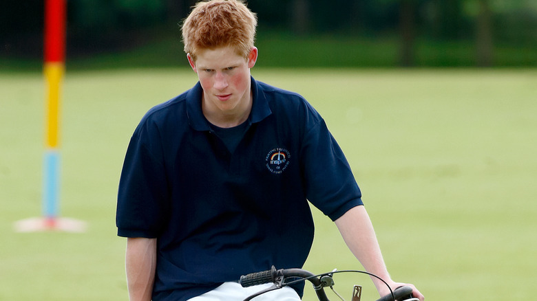 Prince Harry at charity polo game